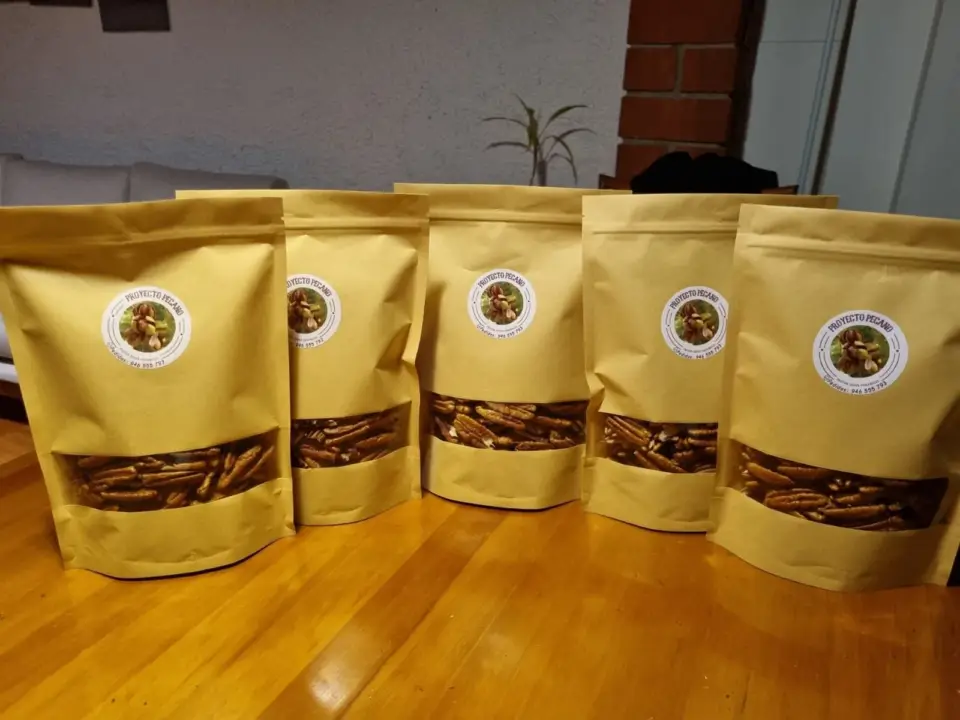 Bolsas de pecanas peladas del fundo Don Pedro